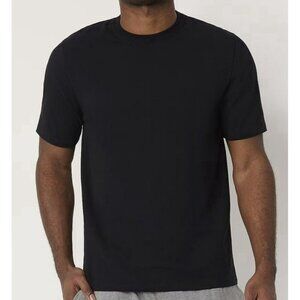 Stafford Men's Regular Fit Super Soft Sleep Shirt Size M NWT Black